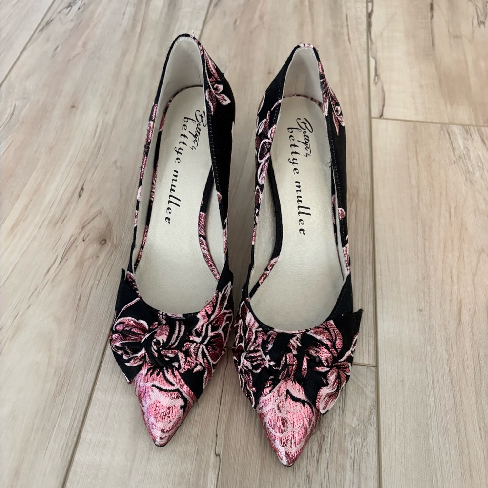 Bettye Muller for Anthropologie Embroidered heels